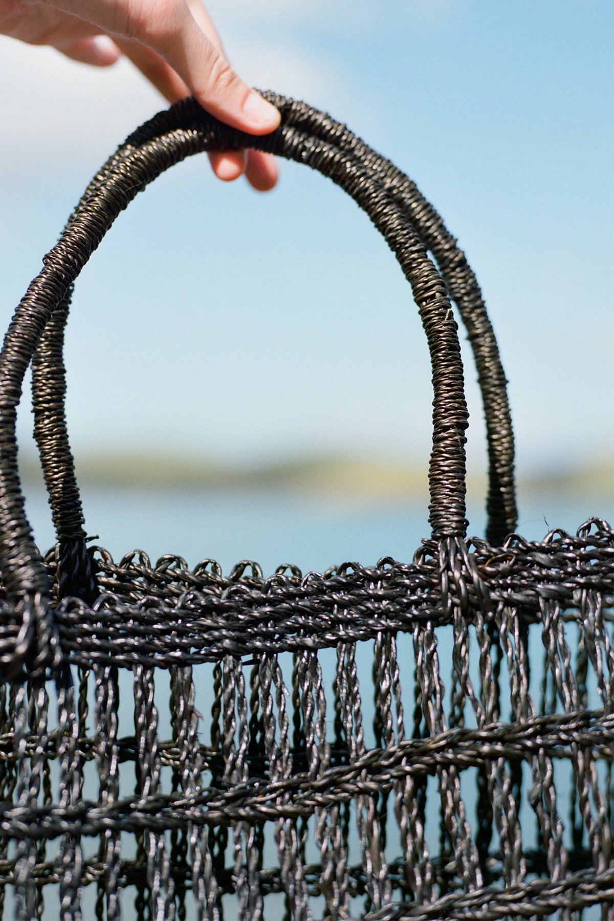 Josephine Woven Lines Bag