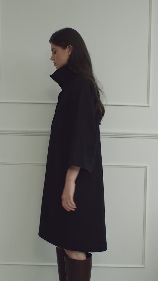 Josephine The Label Winn Midi Dress in Black