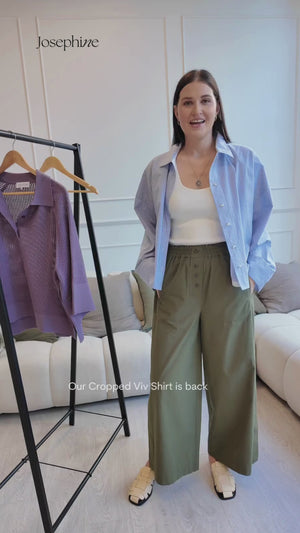 Watch Cropped Viv Shirt in action